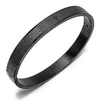 BRACELETE AÇO ORAÇAO 8MM BLACK