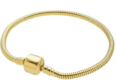 PULSEIRA AÇO BERLOQUE 17CM DOURADO